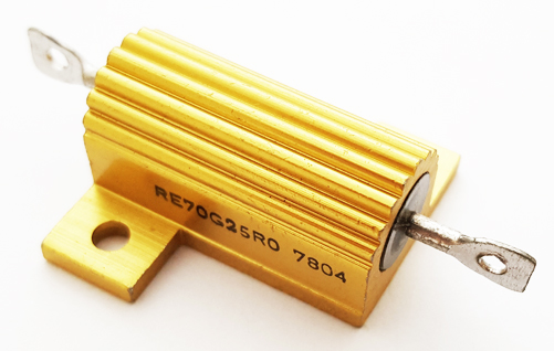 20W 25 ohm 1&#37; Wirewound Resistor Vintage Pacific RE70G25R0