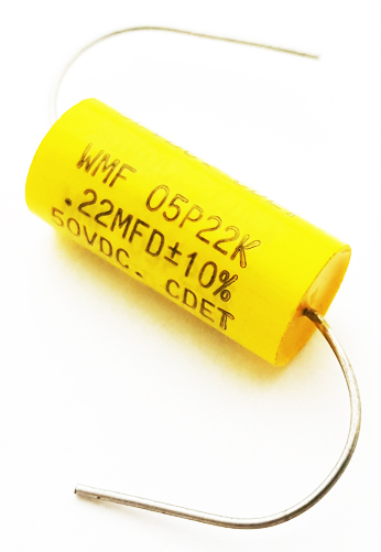 0.22uF 50V 10&#37; Axial Polyester Film Capacitor CDE WMF05P22K