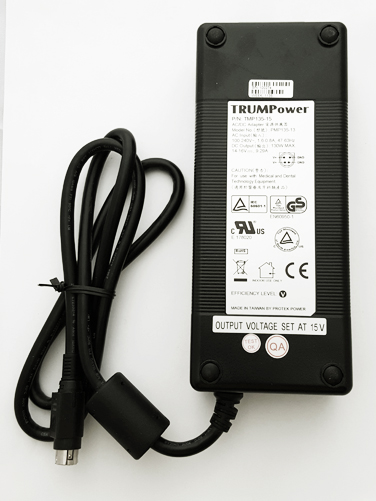 TMP135-15 130W 15V Output Medical &#38; ITE Power Adapter TRUMPower
