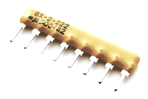 BI TECHNOLOGIES L083S221 2% 220 OHM 8-Pin SIP Resistor Network Qty-500