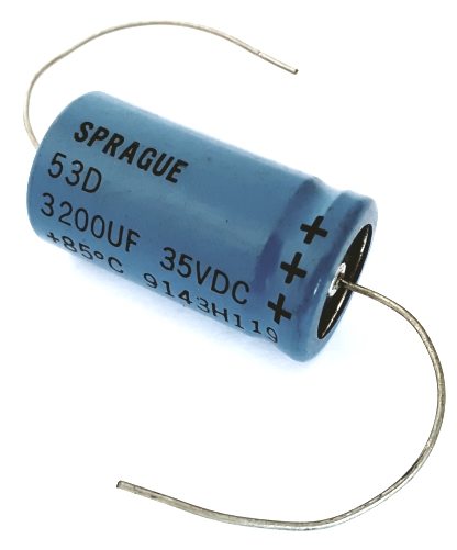 2pcs SPRAGUE 82D 3300uF/35V Electrolytic Capacitor-4403