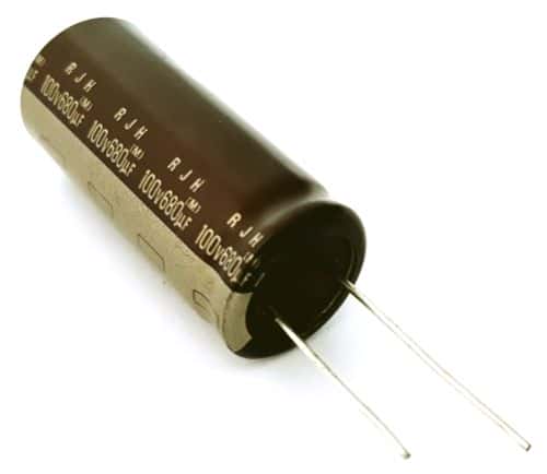thumbnail image 2 of 5pcs 450V 100uF Aluminum Electrolytic Capacitors - 105°C, 18x30mm, PCB Mount 2 of 6