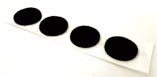 Black Round Self Adhesive Felt Feet Pads 3&#47;4 in Diameter
