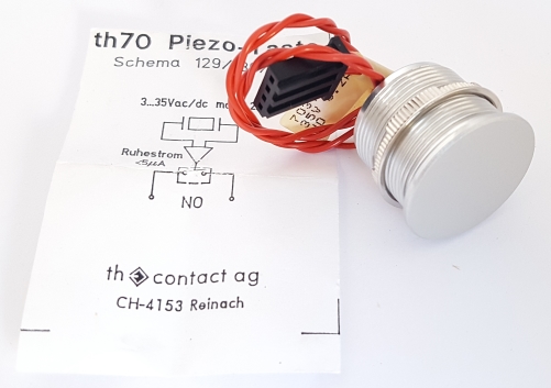 TH70 703100-130 0.2A 35V Piezo-Taste Switch Assembly TH Contact