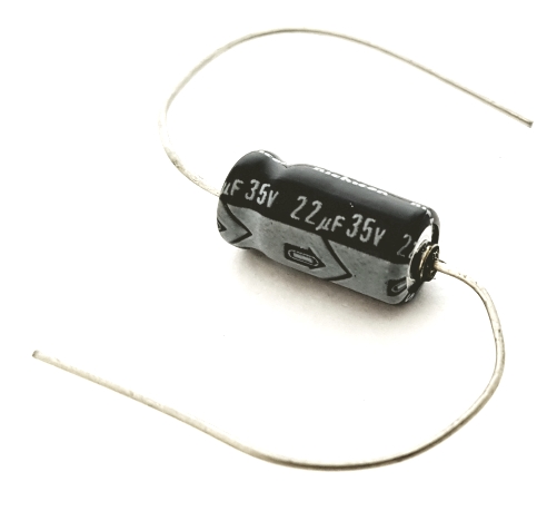 22uF 22 uF 35V Axial Electrolytic Capacitor Miniature Nichicon 22M35V