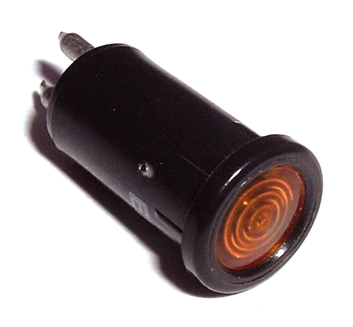 Amber 8mm Miniature Panel Incandescent Lamp Eldema BP62-AC1705