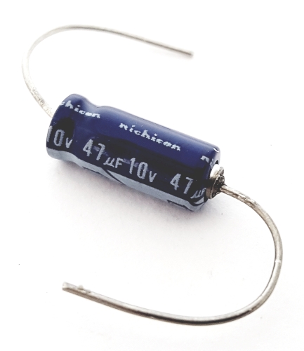 47uF 47 uF 10V Axial Electrolytic Capacitor Nichicon TVX1A470MAD