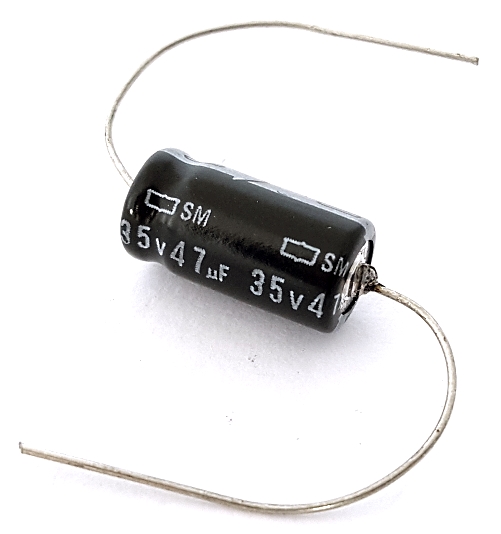 47uF 47 uF 35V Axial Electroloytic Capacitor United Chemi Con SM Series