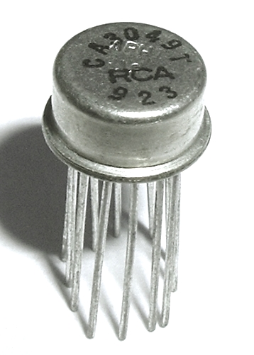 CA 3049 T Dual HF Differential Amplifiers 500 MHz 12pin métal peut RCA 