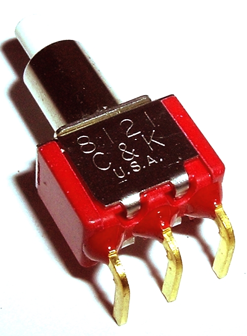Momentary Pushbutton Switch 1A 120VAC&#47;28VDC C&K 8121-SY9-AGE13