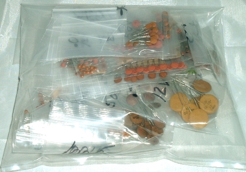 Assorted Ceramic Disc Capacitors - 400 pieces - Low Voltage
