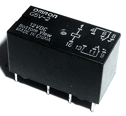 2.0A 12V Miniature PCB Mount Signal Relay Omron® G5V-2-DC12