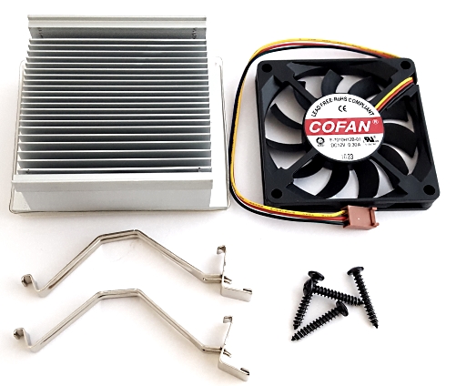 12V 0.30A CPU Cooling Fan with Removable Heatsink Cofan® F7010H12B