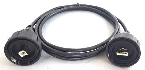 PX0841&#47;AB&#47;2M00 Dual USB 2.0 A-B Buccaneer® Cable Connector Bulgin®