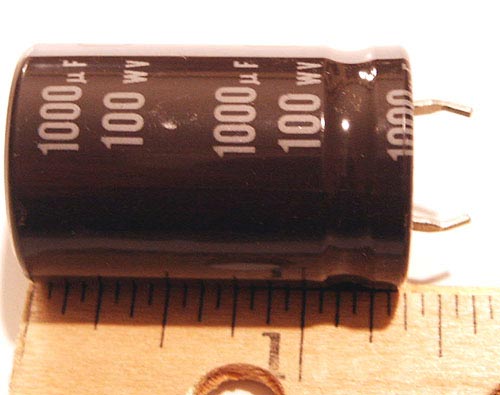 1000uF 100V Radial Electrolytic Snap-In Capacitors