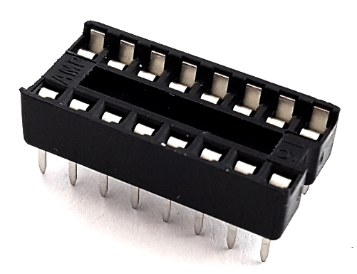 16 Pin Dip IC Socket Open Frame Tyco® 1-390261-4