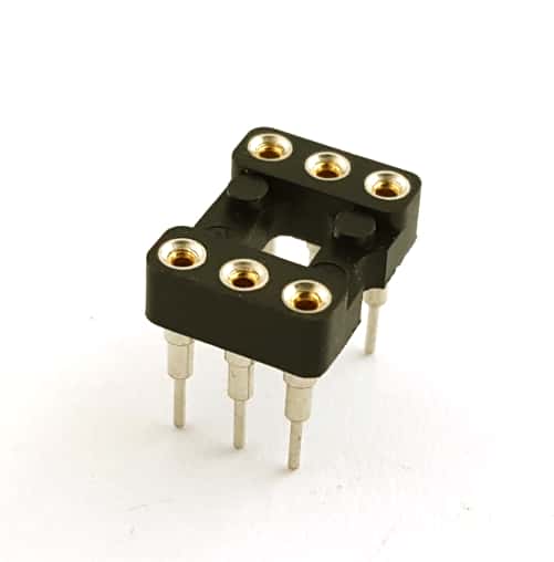 thumbnail image 2 of AUGAT 824-AG11D-ES 24-Pin Machined Contact IC Socket – .6" DIP, Through-Hole, Solder Termination – Bulk 2 of 5