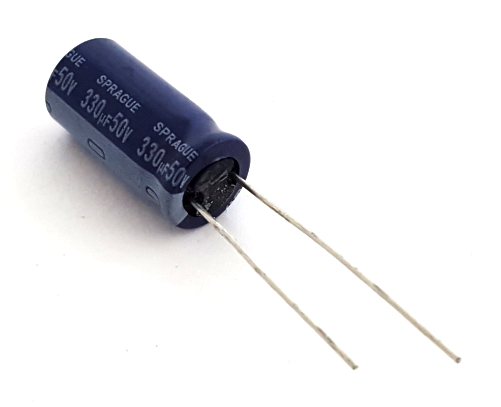Lot of 4 Electrolytic Capacitor 330uF 50V 105C 16x15mm 