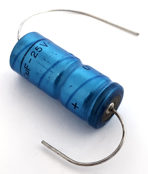 470uF 25V Axial Electrolytic Capacitor Philips®