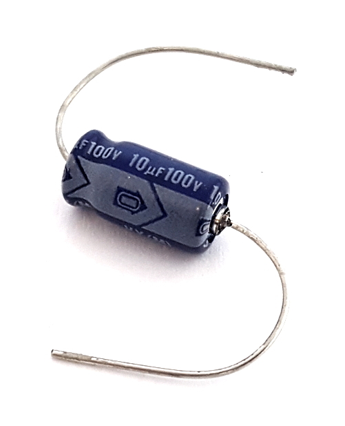 10uF 100V Axial Electrolytic Capacitor Nichicon® TVX2A100MAA