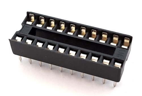 20 Pin Open Frame Dip IC Socket Tyco® 390261-6