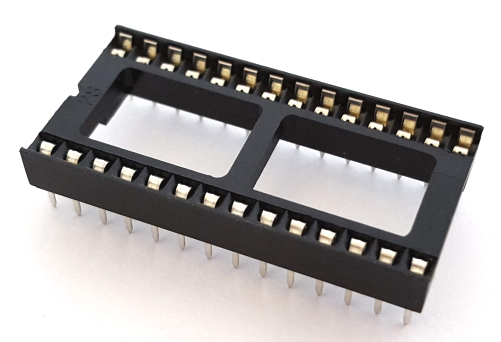 28 Pin Open Frame Dip IC Socket Assman® A28-LC-TT