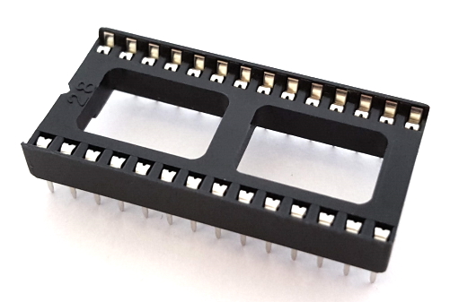 28 Pin Dual Wipe Open Frame IC Socket 3M® CICO-286-S8A-T