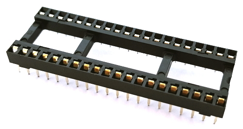 40 Pin Dip IC Socket Receptacle Open Frame Burndy® DILB40P-108T