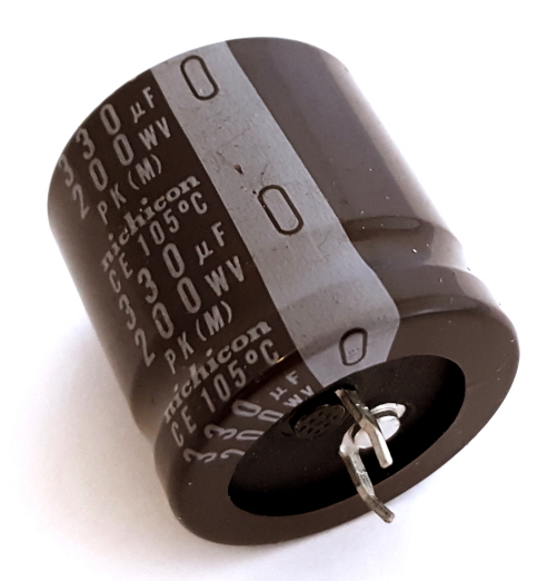 330uF 200V Radial Snap In Electrolytic Capacitor Nichicon® PK Series