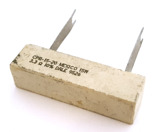 15W 3.3 ohm 10&#37; Ceramic Power Wirewound Resistor Dale® CPR15203R3KE10