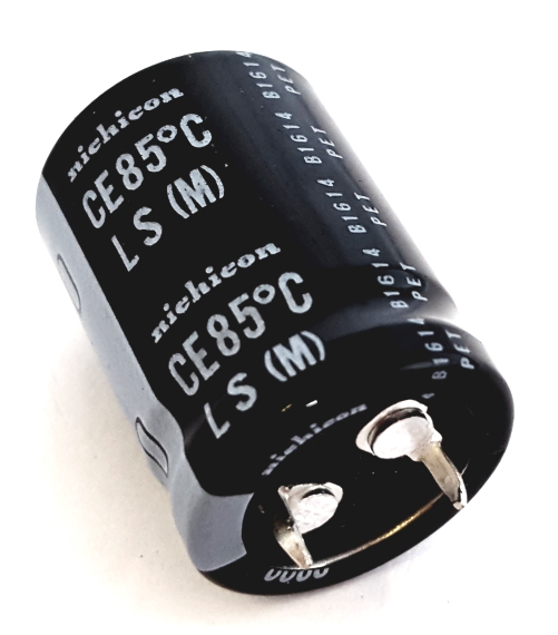 2200uF 63V Snap In Radial Electrolytic Capacitor Nichicon® LLS1J222MELZ