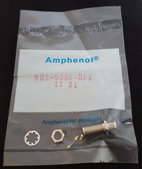 901-9986-RFX SMA Coaxial Adapter Female to Female Amphenol®