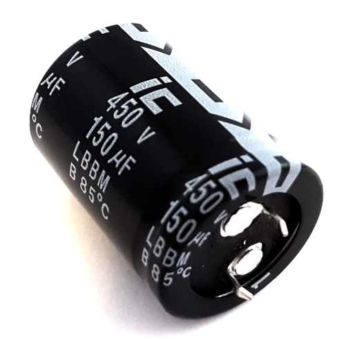 150uF 450V Snap In Electrolytic Capacitor Illinois Capacitor® 157LBB450M2CE
