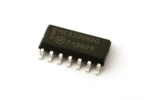 MC33204DR2G Low Voltage Rail-to-Rail Quad Op Amp ON Semiconductor®