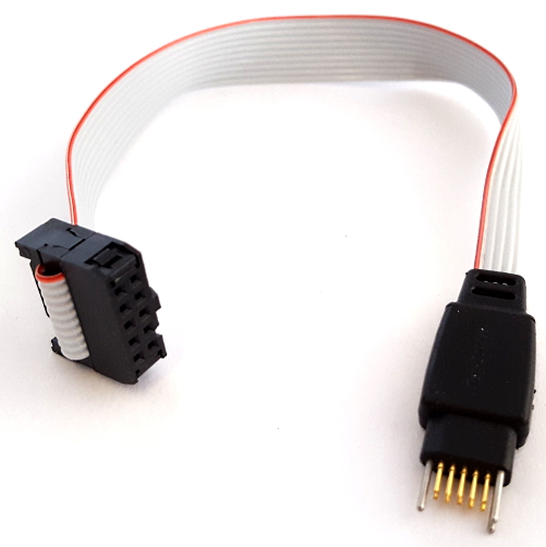 TC2050-IDC-NL Ribbon Cable Connector Adapter 10 Pin Plug-of-Nails™ Tag-Connect®