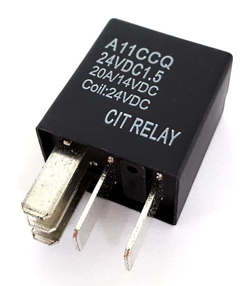 25A 24VDC SPDT Automotive Relay CIT Relay &#38; Switch® A11CCQ24VDC1.5
