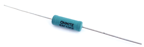 5W 10 Ohm 1&#37; Wirewound Resistor Silicone Ceramic Ohmite® 45F10RE