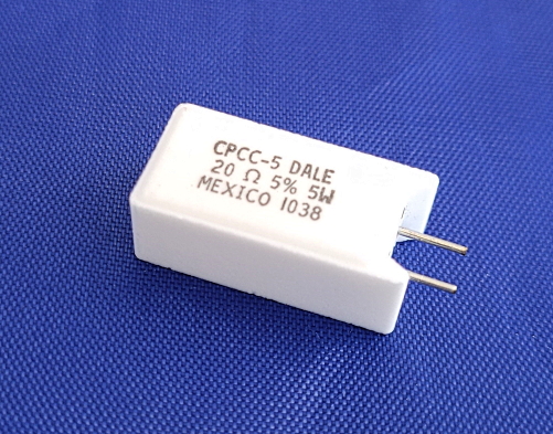 5W 20 Ohm 5&#37; Radial Ceramic Wirewound Resistor Dale®&#47;Vishay® CPCC0520R00JE01