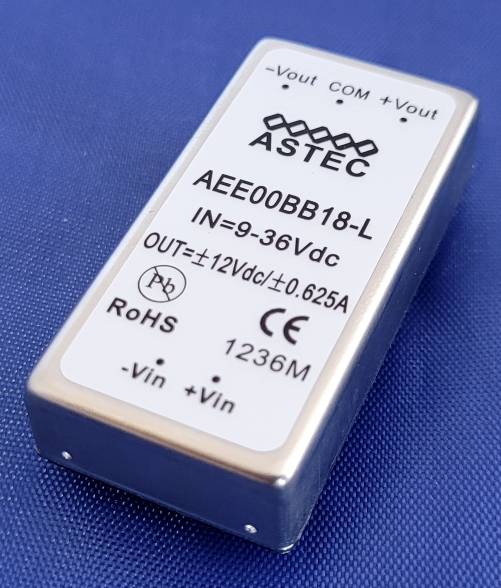 AEE00BB18-L Isolated DC-DC Converter &#177;12Vout 625mA 15W Artesyn®
