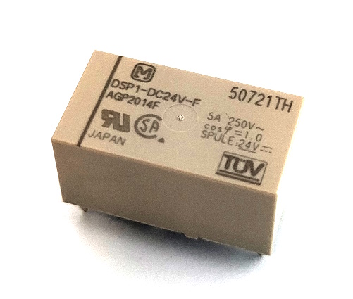 5A 24V SPST-NO &#47; SPST-NC PCB Non-Latching Power Relay Panasonic® DSP1-DC24V-F