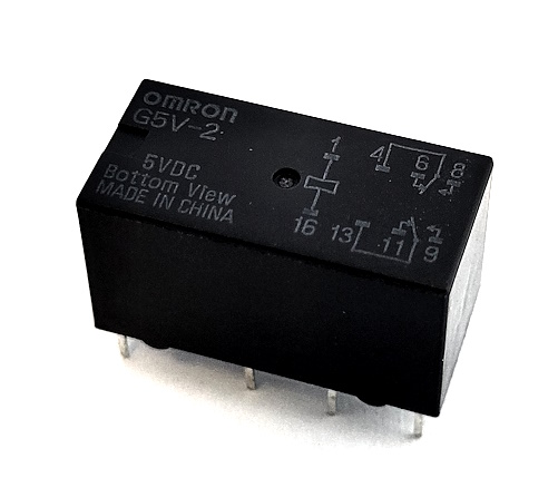 2A 5V DPDT Miniature PCB Low Signal Relay Omron® G5V-2-5VDC