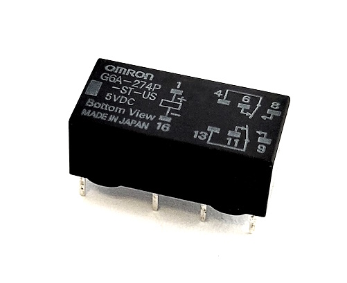 2A 5V DPDT Sealed Signal Relay Omron® G6A-274P-ST-US