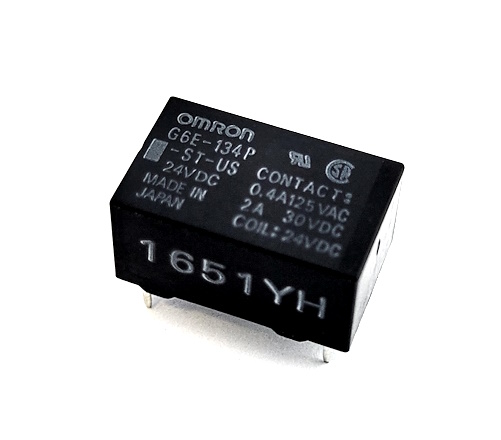 3A 24V SPDT Low Signal Non-Latching Relay Omron® G6E-134P-ST-US-24VDC