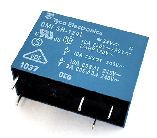 10A 24V SPDT PCB Sealed Power Relay Tyco® OMI-SH-124-L.394