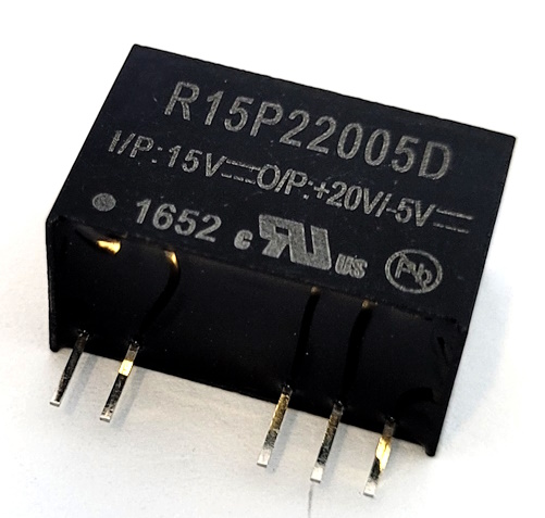 R15P22005D 2W 15Vin +20&#47;-5Vout Isolated DC-DC Converter Module Recom®