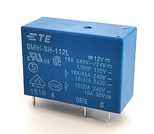 16A 12V SPDT PCB General Purpose Power Relay TE Connectivity® OMIH-SH-112L