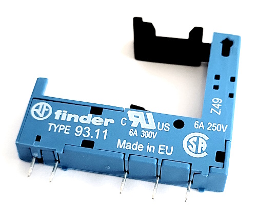 Relay Socket 5 Pin 6A 250V 34 Series Relays Finder® 93.11
