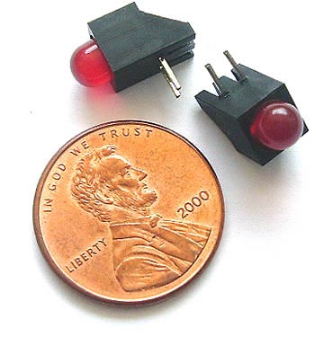 Red 5mm LEDS in holder