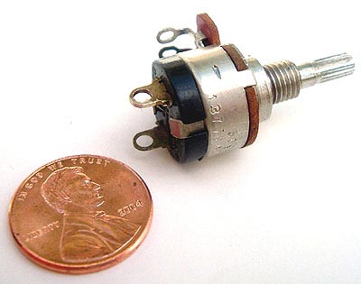 12K Ohm Potentiometer with 5A 20V Switch N.O. SPST Switch Audio CTS