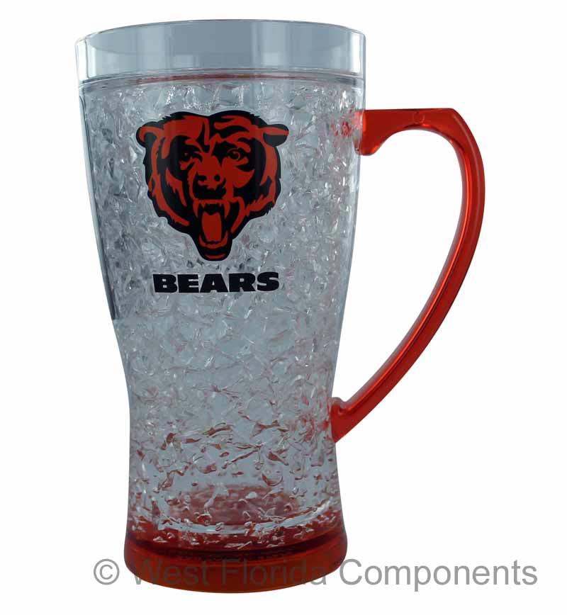 Flared Freezer Cold Drink Mugs Licensed NFL Teams Fan Gear 16 oz Cups